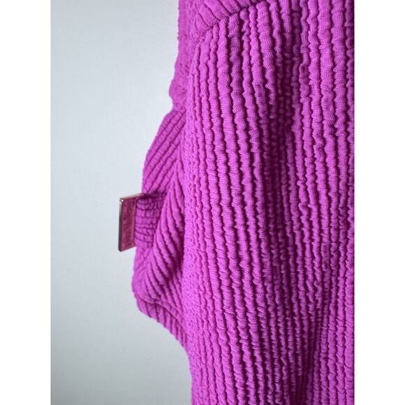 Michael Kors Pink One Piece Swimsuit Sz 6 Cut Out Monokini One Shoulder Swim NWT - Picture 5 of 10